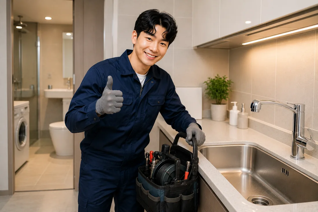 숭인동 배관막힘 마무리점검